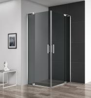 Душевой уголок прямоугольный SLIDER-AH-2-80/90-100/110-GRIGIO-Cr (800-900)x(1000-1100)x1950 Cezares