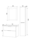 Пенал Idalgo 30П 2д. Black stone R