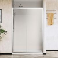 Душевая дверь раздвижная VDS-5CT140CL 1400x1950 профиль хром стекло прозрачное VINCEA