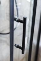 Душевой уголок, радиальный симметричный, R-553 ECO-O-R-2-100-C-NERO 1000x1000x1900 Cezares