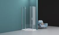 Душевой уголок пятиугольный KRAFT-P-1-90-C-Cr-L 900x900x1950 BelBagno