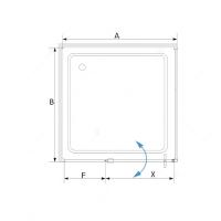 Душевой уголок RGW SV-34B (SV-03 + Z-050-3B) прямоугольный  100*100*200 06323400-014 профиль Чёрный стекло Прозрачное 6 мм RGW