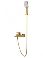 Смеситель для ванны с душем WONZON & WOGHAND EDGE, Брашированное золото (WW-88639003A-BG)
