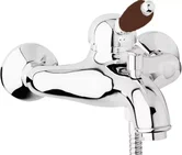 ELITE-VM-03-Bi Смеситель для ванны и душа однорычажный, исполнение золото, ручка белая ELITE-VM-01-Nc CEZARES