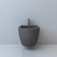 Биде подвесное ESBANO GARCIA серый матовый