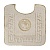 Коврик д/WC 60х60 см., логотип АФИНА, кремовый, окантовка золото