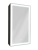 Зеркало-шкаф с подсветкой ART&MAX TECHNO AM-Tec-350-650-1D-R-DS-F-Nero ART&MAX