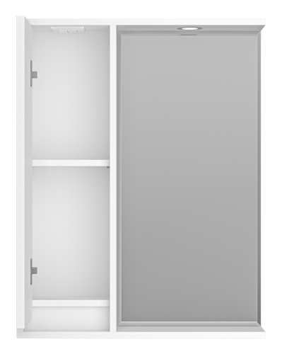 BALATON - 65 Зеркало-шкаф левый, белый BAL-04065-01-Л Brevita