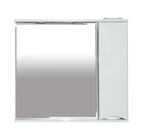 Элвис - 85 Зеркало-шкаф прав. (свет) белая эмаль